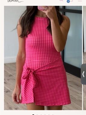 Shop Talulah Pink Gingham Active Dress NWT